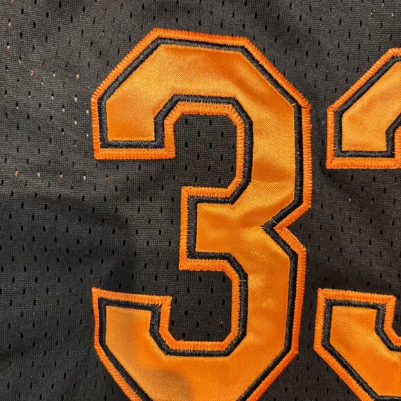 Flint Tropics #33 “Moon” Black Basketball Jersey - From Movie "Semi Pro"- Size S - Picture 3 of 7